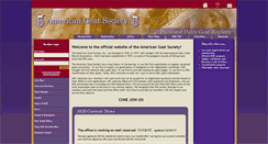 Desktop Screenshot of americangoatsociety.com